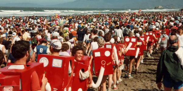 SLAC "Accelepede" at 1983 Bay to Breakers Race