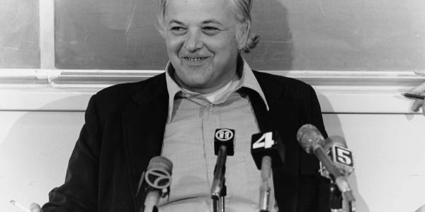 Burt Richter's Nobel press conference, 1976