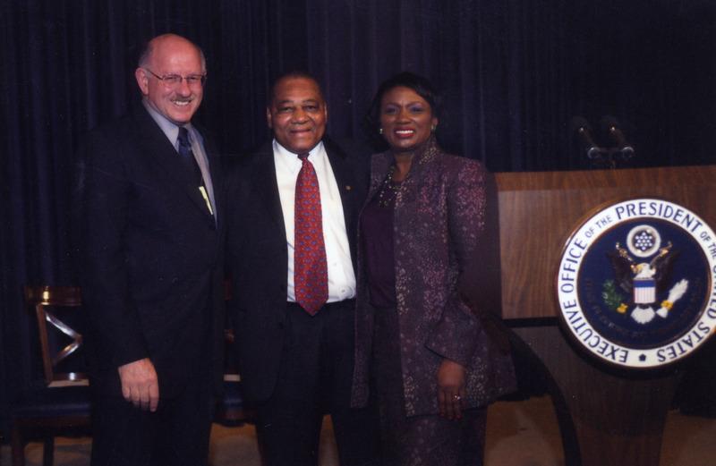 Jonathan Dorfan with Al and Wanda Ashley