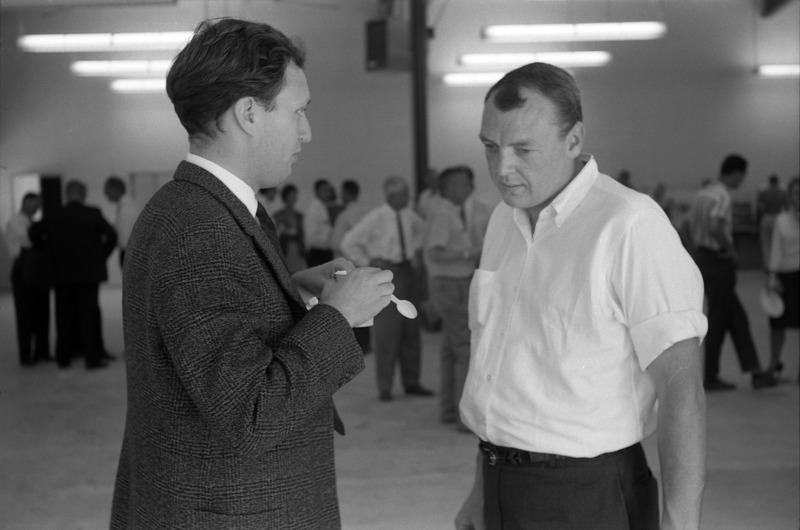 Bill Kirk (at right), 1962