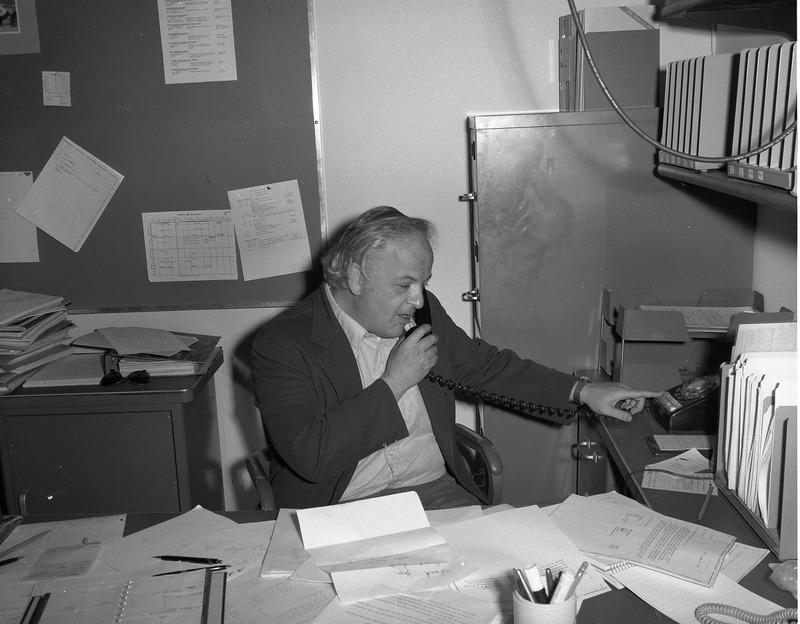 Burton Richter in his office, 1976