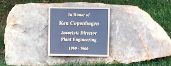 Ken Copenhagen memorial plaque