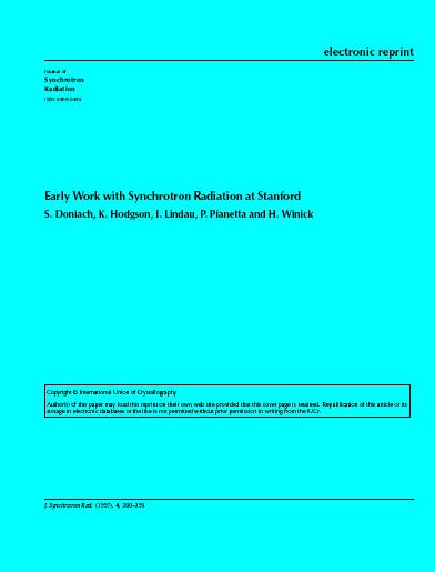 Cover of report by Doniach, Hodgson, Lindau, Pianetta and Winick (1997)