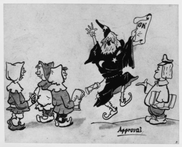 Bob Gould Wizard cartoon: SLAC Approval