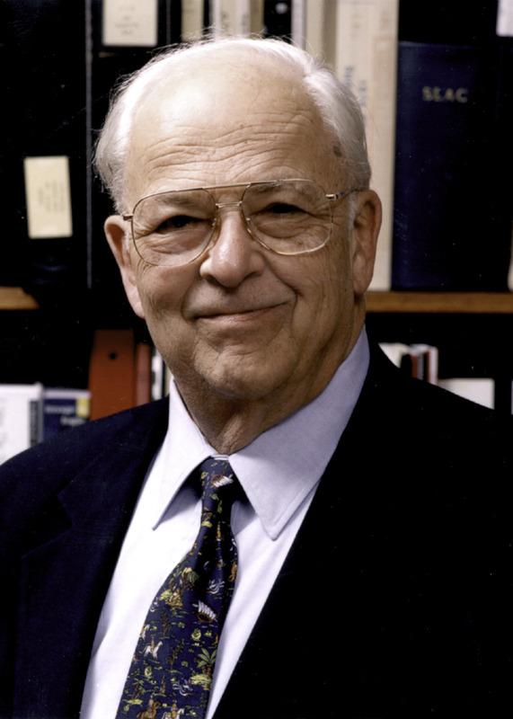 Burton Richter in his office at SLAC, 1998