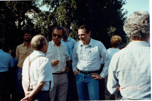 Group at Dick Taylor Nobel party, 1990