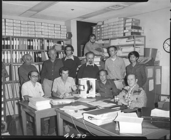 Bob Mozley with group, 1976